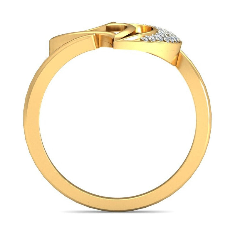 Anillo Corazón Brillante Joyería M De León Oro 10k + Regalo
