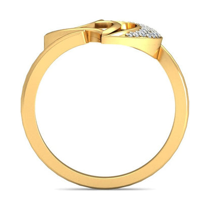 Anillo Corazón Brillante Joyería M De León Oro 10k + Regalo