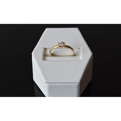 Anillo Compromiso Clásico Oro 10 K + Obsequio + Envío