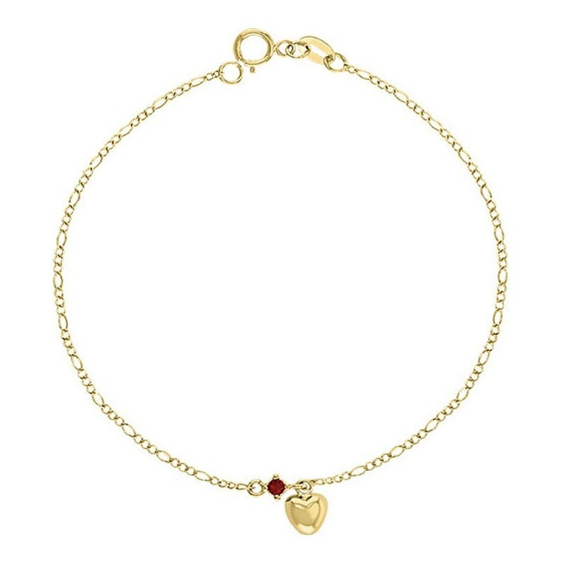Pulsera Mini Corazón Inflado 18 Cm + Obsequio + Envio