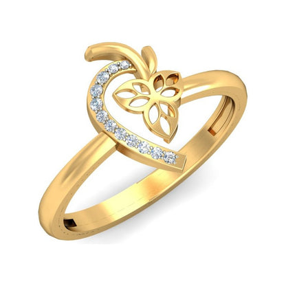 Anillo Flor Natural Joyería M De León Oro 10k + Regalo