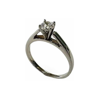 Anillo Compromiso Circonia 5 Mm Oro 14 K + Obsequio