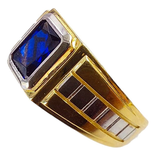 Anillo Titán Joyería M De León Oro 14k + Color Dorado Talla 10