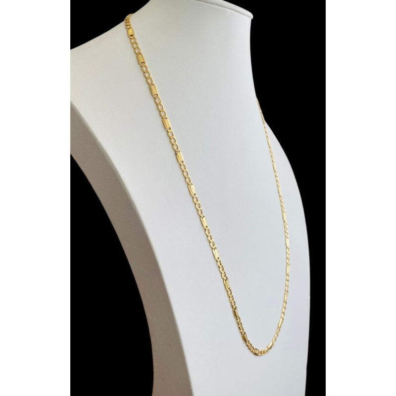 Cadena Espejo En Oro 10 K 55 Cm Por 5 Mm + Obsequio