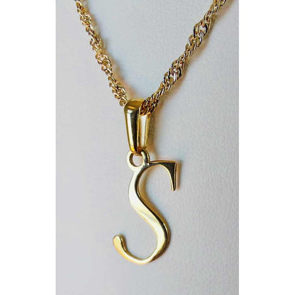 Dije Inicial Letra S Oro 14 K + Obsequio + Envio