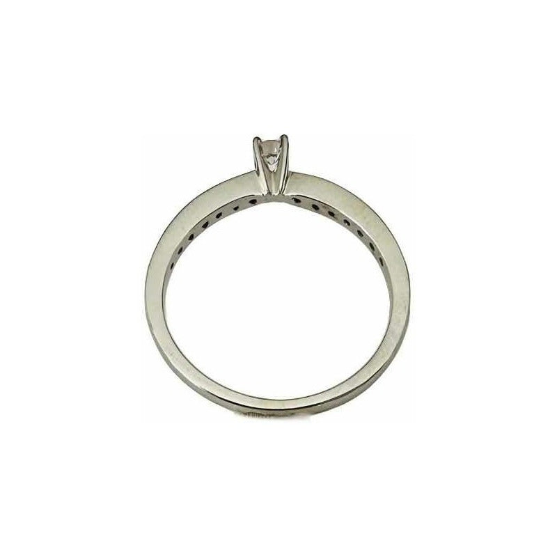 Anillo Compromiso Oro 14 K Diamantes Naturales 0.9ct/ 16.8ct