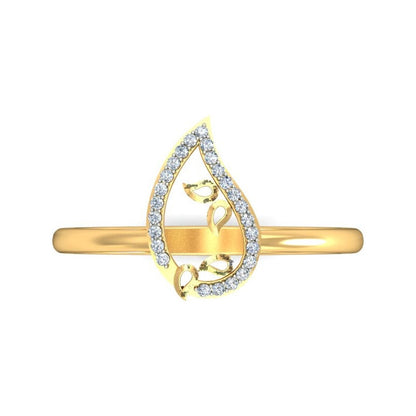 Anillo Lluvia Dorada Joyería M De León Oro 10k + Regalo