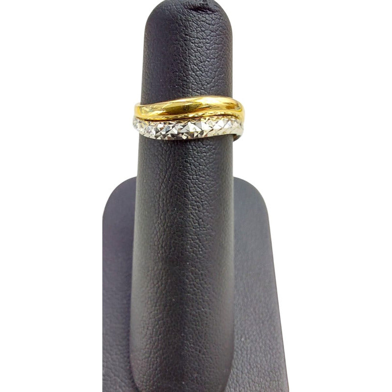 Anillo Diamantado Joyería M De León Oro 14k + Regalo