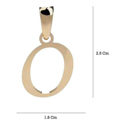 Gargantilla De Inicial Letra O Oro 14 K + Obsequio