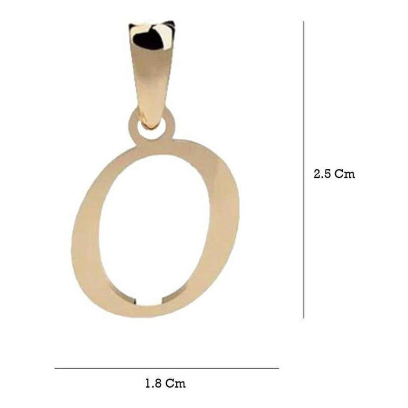 Dije Inicial Letra O Oro 14 K + Obsequio + Envio