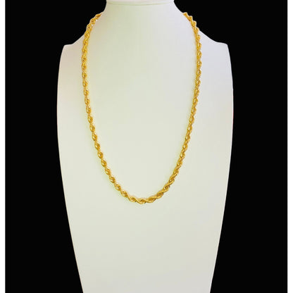 Cadena Torsal 55 Cm Por 6 Mm Oro 10 K  + Obsequio