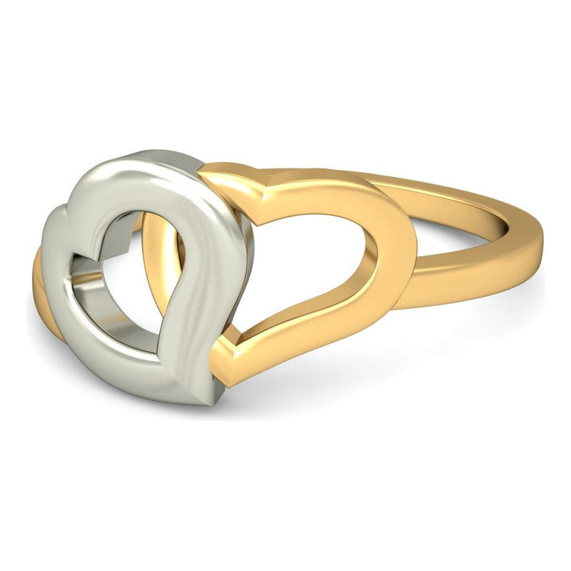Anillo Corazones Lisos Joyería M De León Oro 10k + Regalo