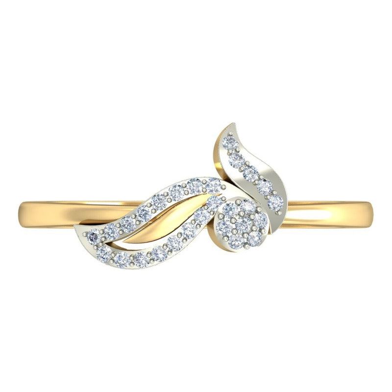 Anillo Hoja De Luz Joyería M De León Oro 10k + Regalo