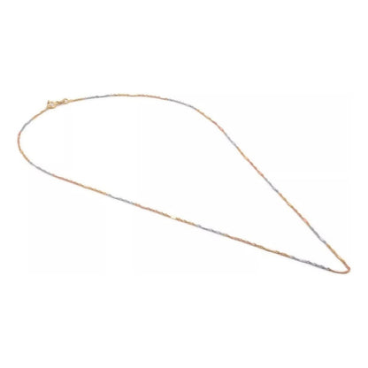 Cadena Singapur 3 Oros 40 Cm 10 K + Obsequio