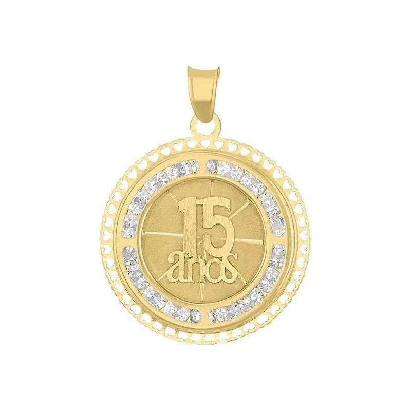 Juego Anillo Rubi Y Collar Xv Años Laser Oro 10 K + Obsequio