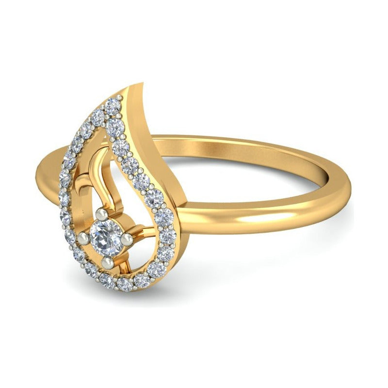 Anillo Gota Serena Joyería M De León Oro 10k + Regalo