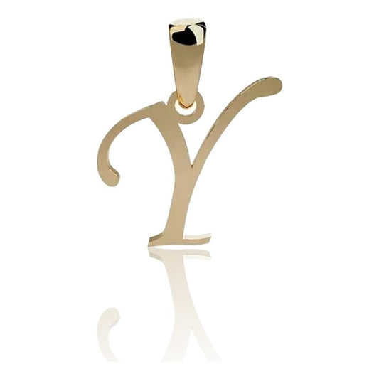 Dije Inicial Letra Y Oro 14 K + Obsequio + Envio