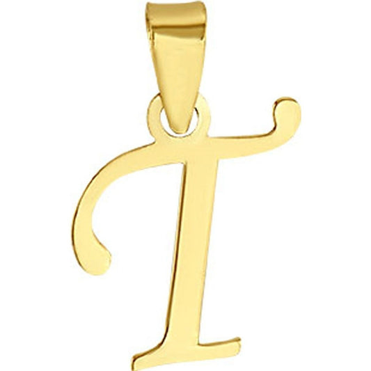 Dije Inicial T Lisa En Oro De 10 K + Obsequio + Envío