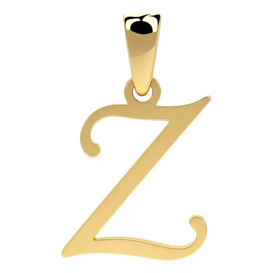Dije Letra Z Oro 14k Joyeria M. De Leon Letra Inicial Dorado