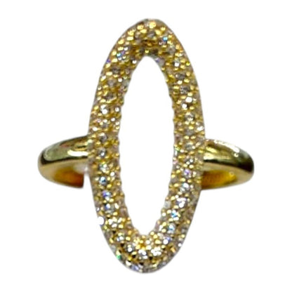 Anillo Fancy Zirconias Joyería M De León Oro 10k + Regalo