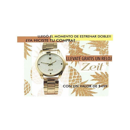 Esclava Infantil Tejido 3 X 1 Oro 10 K + Obsequio 12 Cm