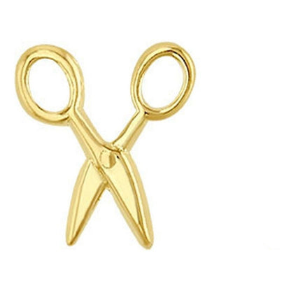 Broquel Tijeras Estilista Oro De 10 K + Obsequio + Envío