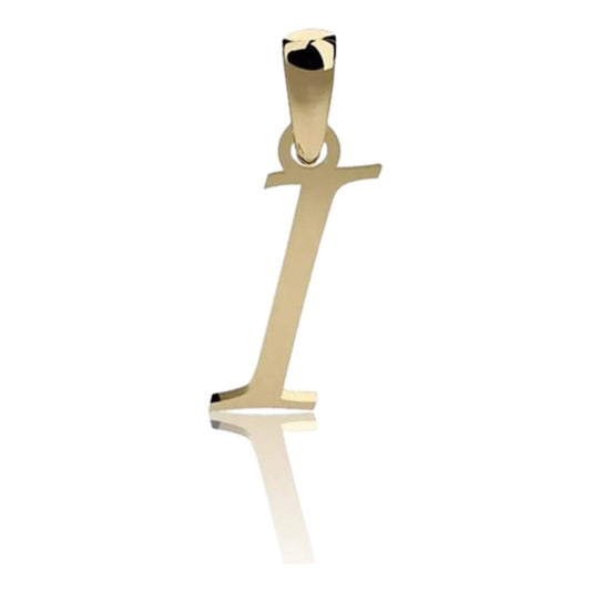 Dije Inicial Letra  I  Oro 14 K + Obsequio + Envio