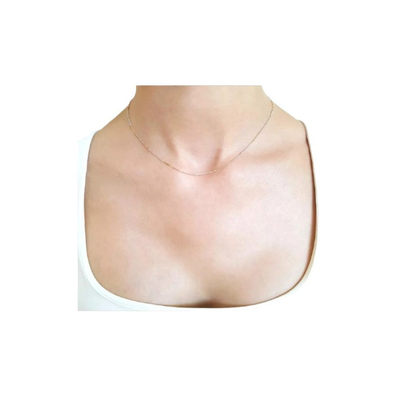 Cadena Singapur 3 Oros 40 Cm 10 K + Obsequio