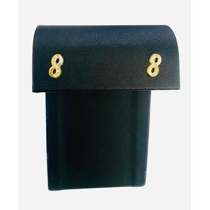 Broqueles De Infinito En Dos Oros De 14 Kilates+obsequio