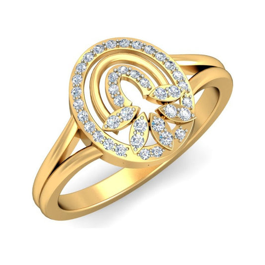 Anillo Espiral Floral Joyería M De León Oro 10k + Regalo