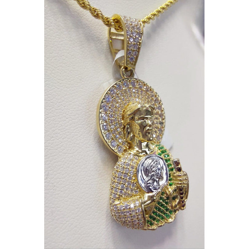 Kit Cadena + Dije San Judas Tadeo Oro 10 K. + Obsequio