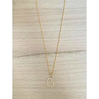 Kit Cadena Con Dije Corazon Oro 10 K. + Obsequio