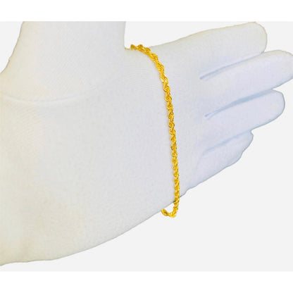 Pulsera Torsal 21 Cm Por 3 Mm Oro De 14 Kilates + Obsequio