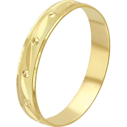 Argolla Matrimonio Rehilete 4 Mm En Oro De 10 K + Obsequio