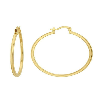 Arracada Redonda En Oro De 10 K + Obsequio + Envio