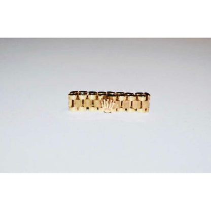 Anillo Tejido Rolex Para Dama Oro 14 K Envio Incluido