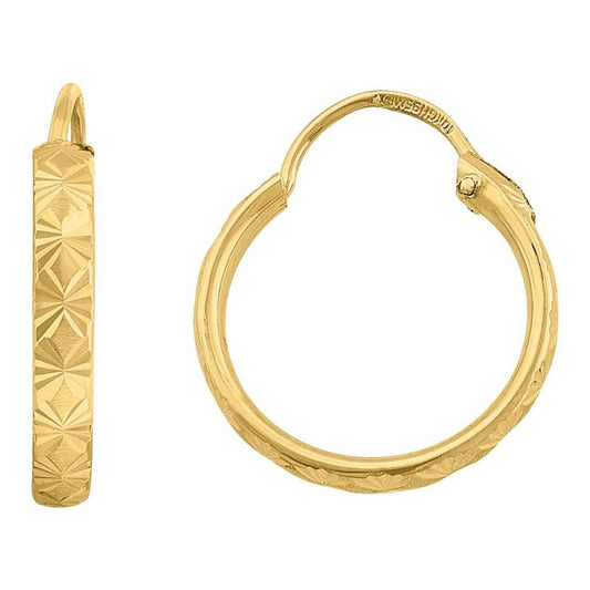 Arracadas Diamantado Estrella 1.6 Cm Oro 10 K +