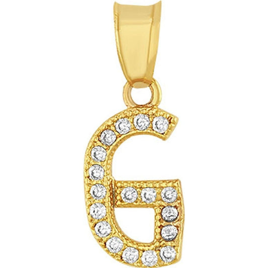 Kit Cadena Singapur Con Letra G Zirconias Oro 10k + Regalo