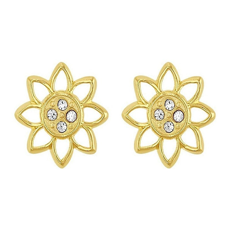 Broquel Sol En Oro De 10 K + Obsequio + Envío