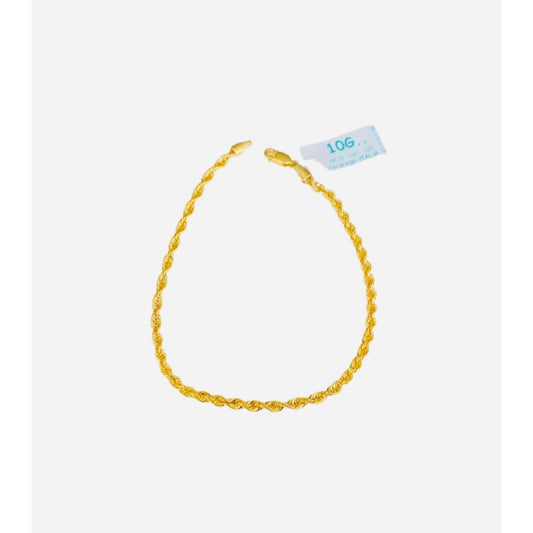 Pulsera Torsal 3 Mm Por 18 Cm  Oro 10 Kilates +obsequio